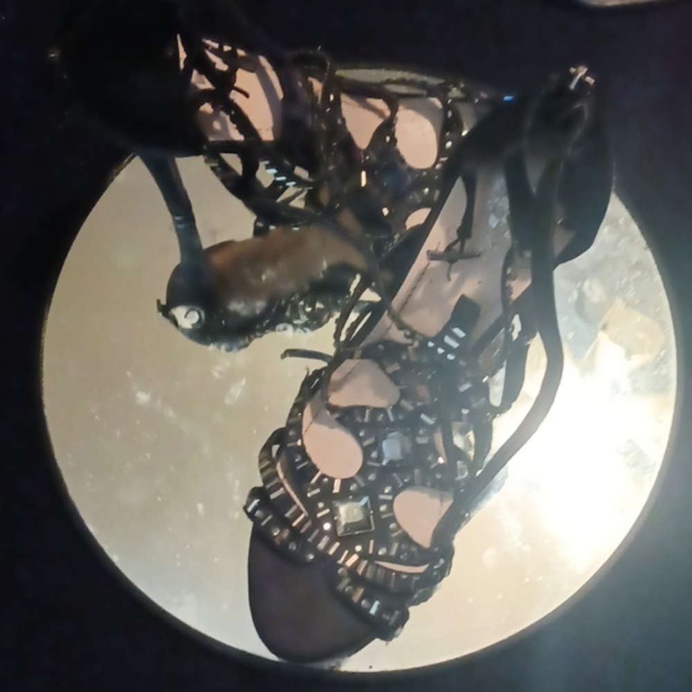 Expensive black heels